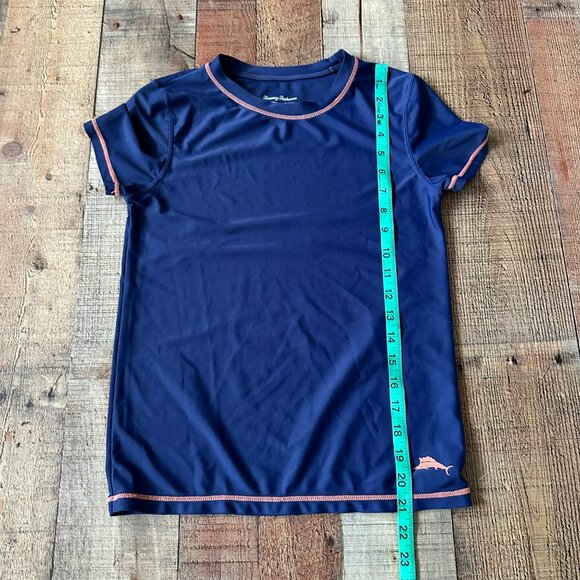 Tommy Bahama Boy's Size L (10) Blue Short Sleeve Swim Rashguard - Picture 3 of 6
